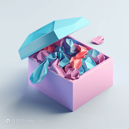 3D礼品盒模型 为服饰增添创意与惊喜
